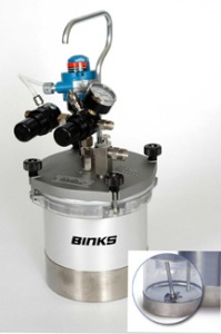 Binks SG-2 80-651 2-Quart Pressure Cup w/Rotary Agitator